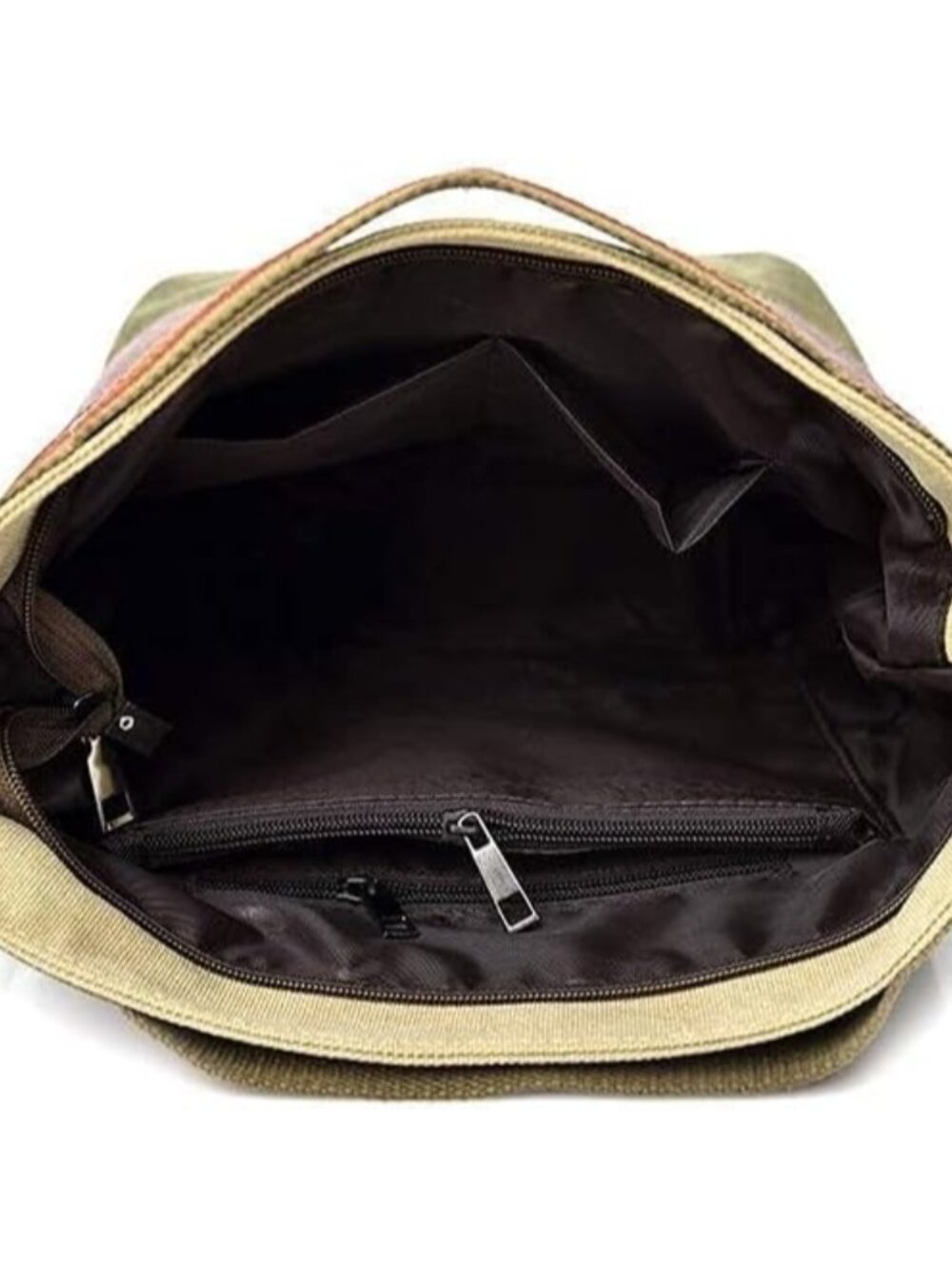 Women's Canvas Hobo Handbag, Multi-Color Tote Crossbody Bag - Picture 8 of 9